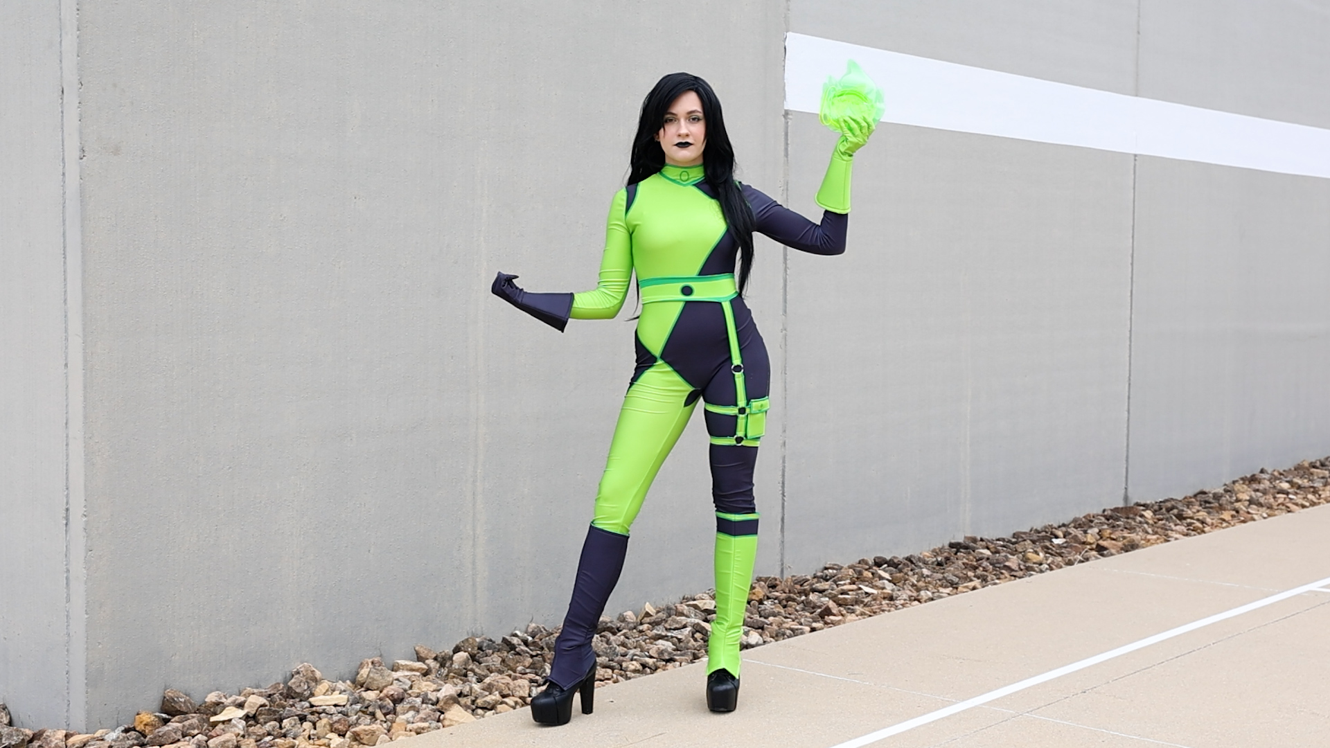 FUN7388AD Disney Kim Possible Authentic Shego Costume for Women